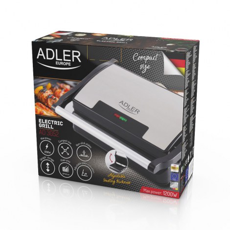 Adler | AD 3052 | Electric Grill | Table | 1200 W | Stainless steel - 11